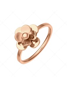 BALCANO - Rose / Gyűrű virágos fejrésszel, 18K rozé arany bevonattal