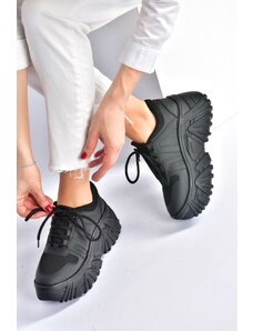 Fox Shoes Fox cipő fekete vastag talpú női tornacipő sportcipő