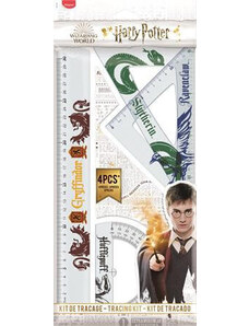 Harry Potter vonalzó készlet, nagy, 4 db-os, Maped Harry Potter Teens