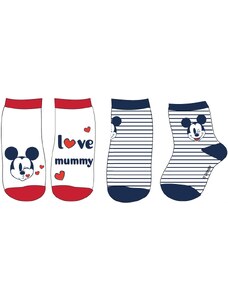 EPlus 2 pár gyerek zokni készlet - Mickey Mouse (I love mummy)