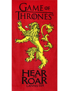 Setino Törölköző - Game of Thrones Lannister piros 70 x 140 cm