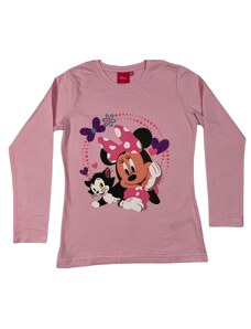 Setino Hosszú ujjú lányos trikó - Minnie Mouse rózsaszín