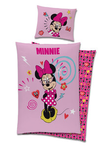 Carbotex Gyerek ágynemű - Minnie Mouse rózsaszín 140 x 200 cm