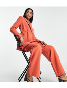 4th & Reckless Tall tailored blazer co ord in red coral-Orange