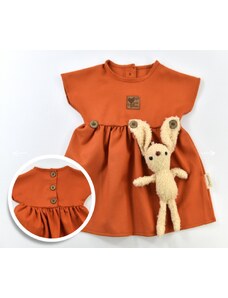Popshops Kislány nyári ruha- Nyuszika, narancssárga