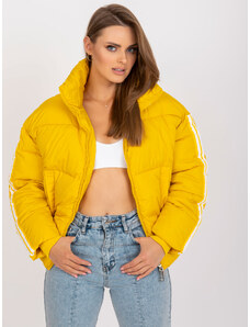 Női kabát Fashionhunters Yellow