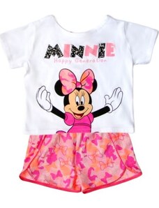 Fehér-rózsaszín lány szett Minnie Mouse Disney