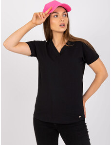BASIC FEEL GOOD Fekete női basic póló RV-TS-7666.19-fekete