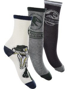 BASIC Jurassic World zoknikészlet - fehér / szürke / fekete