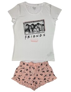 EPlus Női pizsama - Friends/Jóbarátok fehér rózsaszín