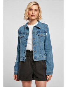 UC Ladies Women's Organic Denim Jacket Clear Blue Washed