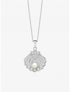 Ezüst medál Születés nak,-nek Venus, kagylók valódi fehér folyami gyöngyökkel Preciosa, 5349 00
