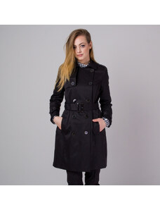 Willsoor Női kabát fekete színben, övvel 13910