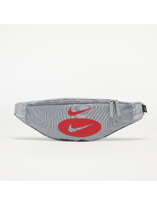 Övtáska Nike Heritage Hip Pack Particle Grey/ University Red