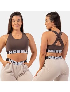 NEBBIA - Fitness melltartó CROSS BACK 410 (brown)