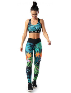 Glara Functional leggings with colourful print