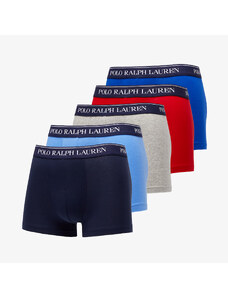 Boxeralsó Ralph Lauren Stretch Cotton Classic Trunk 5-Pack Red/ Grey/ Royal Game/ Blue/ Navy