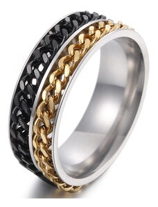 IZMAEL Walker Gyűrű-Fekete/Arany/55mm KP17056
