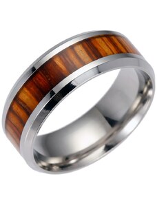 IZMAEL Wooden Gyűrű-Ezüst/Barna/52mm KP17181