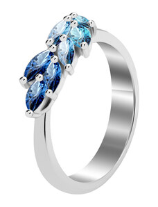 Ezüst gyűrű Life Preciosa köbös cirkóniával 5352 70B kék