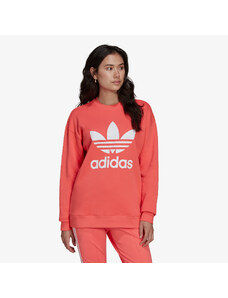 Női kapucnis pulóver adidas Originals Trefoil Crewneck Sweat Pink