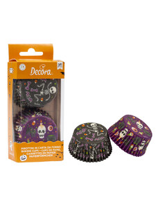 Decora Muffin papír - Halloween lila / fekete