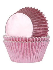 House of Marie Fém muffin sütőformák - világos rózsaszín 24 db