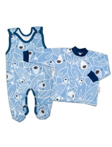 Baby nellys 2 darabos szett, pamut - lábfejes rugdalózó pólóval, teddy maci, kék 50 (0-1 m) 50 (0-1 m) 50 (0-1 m) 50 (0-1 m) 50 (0-1 m) 50 (0-1 50 (0-1 m)