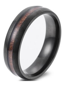 IZMAEL Timbered Gyűrű-Fekete/55mm KP17454
