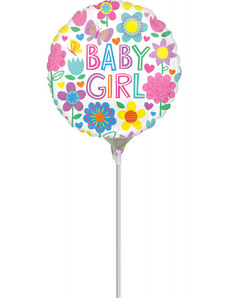 Baby Girl mini fólia lufi