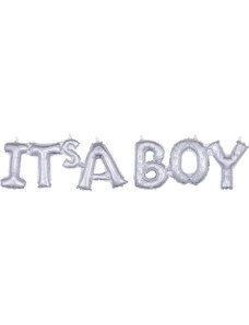Baby It's A Boy holographic fólia lufi 50 cm