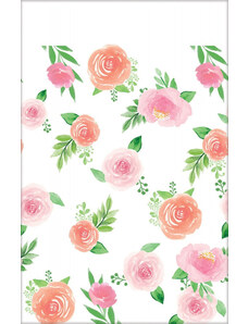 Virágos Floral Baby papír asztalterítő 137x259 cm