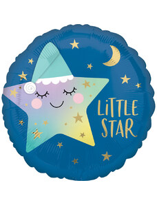 Csillag Little Star fólia lufi 43 cm