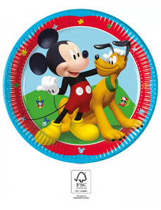 Disney Mickey Rock the House papírtányér 8 db-os 20 cm FSC