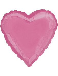 Heart, Szív Fólia lufi 43 cm rózsaszín