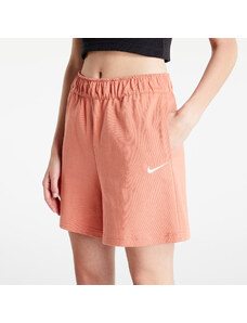 Női rövidnadrág Nike Sportswear Jersey Shorts Madder Root/ White