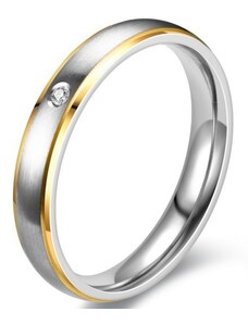 IZMAEL Knot Női Gyűrű-Ezüst/Arany/49mm KP17563
