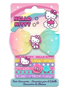 Euroswan Hajgumi készlet masnival - Hello Kitty