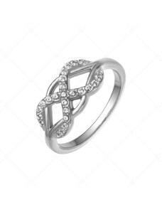BALCANO - Infinity Gem / Végtelen szimbólumos gyűrű, cikróniával, magasfényű polírozással
