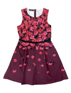 Vivance Collection Aniston bordó virágos ruha