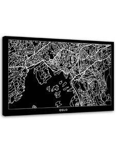 Gario Vászonkép Oslo város terve Méret: 60 x 40 cm