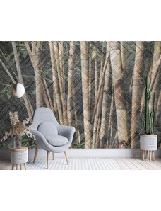 Gario Fotótapéta Bambusz erdő Anyag: Vlies, Méret: 200 x 140 cm