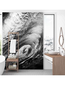 Gario Fotótapéta Fekete-fehér hullám Anyag: Vlies, Méret: 100 x 140 cm