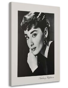 Gario Vászonkép Audrey Hepburn - szepiás portré Méret: 40 x 60 cm