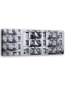 Gario Vászonkép Fekete-fehér épület Méret: 90 x 30 cm