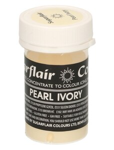 Sugarflair Colours Pearl Ivory zselés festék - Gyöngyfehér 25 g