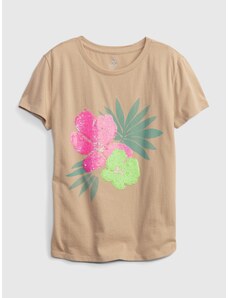 GAP Kids organic t-shirt with sequins floral - Girls