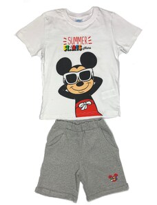 EPlus Nyári fiú póló és nadrág szett - Mickey Mouse szürke