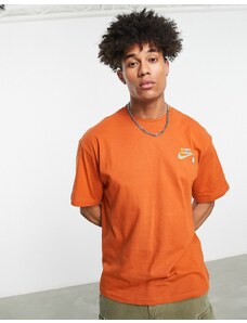 Nike Sole Craft back print t-shirt in desert orange