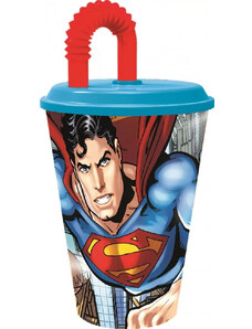 Superman szívószálas pohár